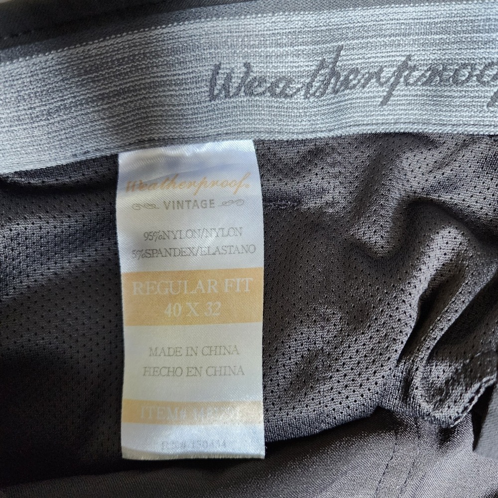 Weatherproof Vintage Men's Gray Pants Size 40x32 - Picture 2 of 7